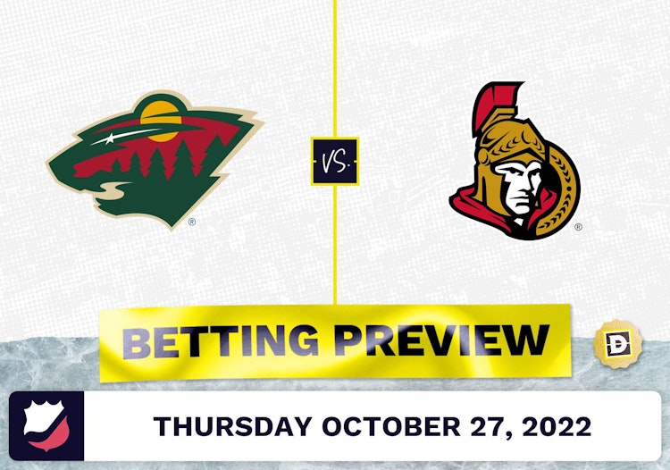 Wild vs. Senators Prediction and Odds - Oct 27, 2022