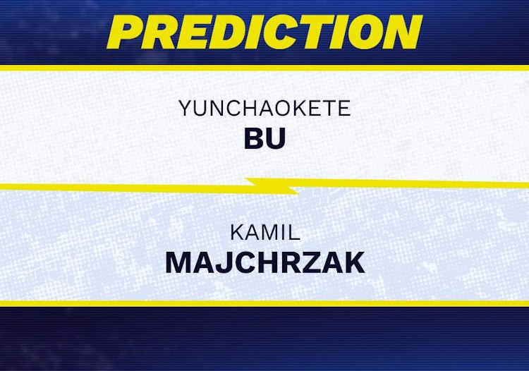 Yunchaokete Bu takes on Kamil Majchrzak in ATP Hangzhou action.