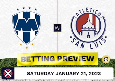 Monterrey vs. San Luis Prediction and Odds - Jan 21, 2023
