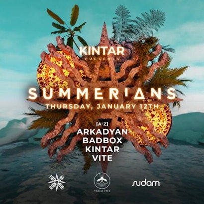 Summerians 12th JAN @ Vagalume Tulum