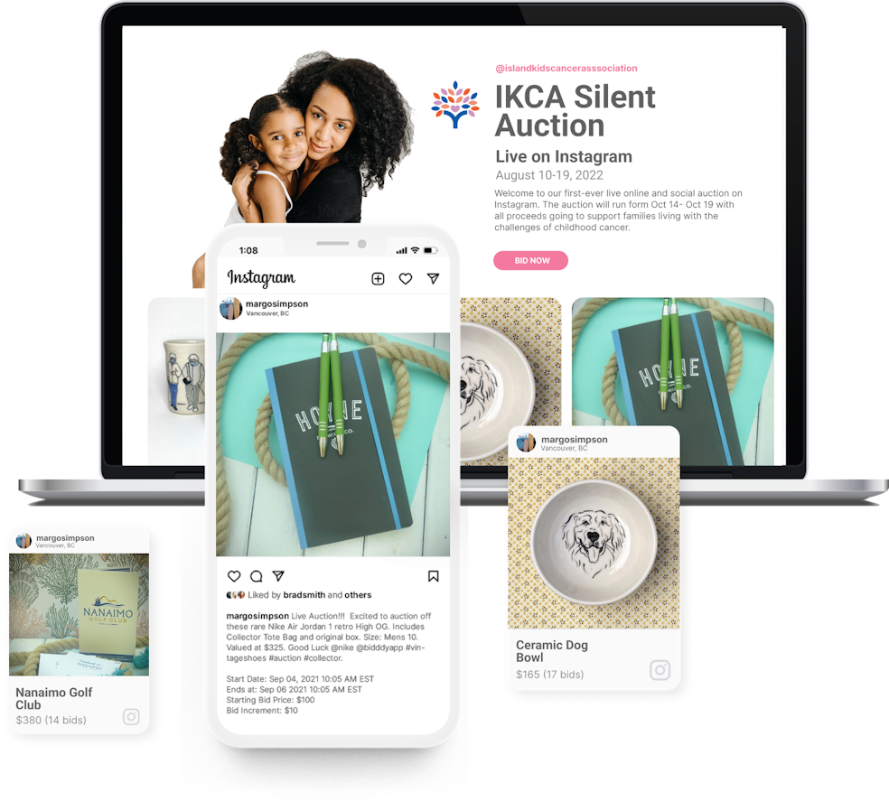 Instagram Auction Events