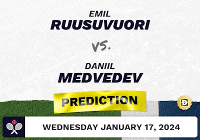 Emil Ruusuvuori vs. Daniil Medvedev Prediction, Odds, Picks for Australian Open 2024