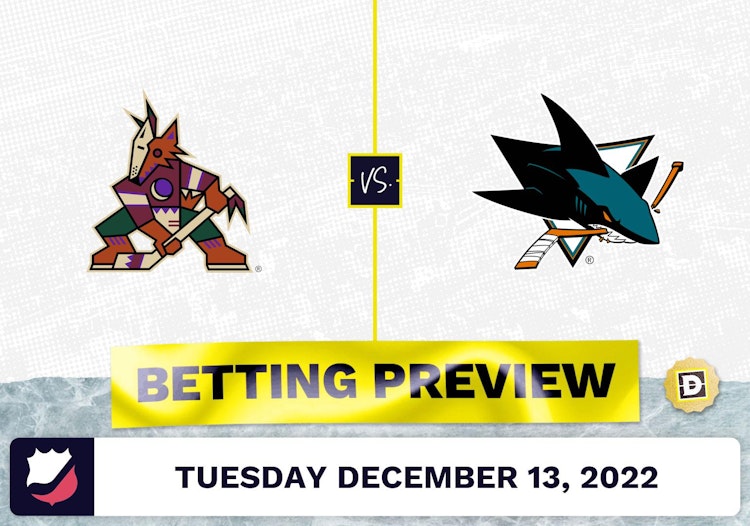 Coyotes vs. Sharks Prediction and Odds - Dec 13, 2022