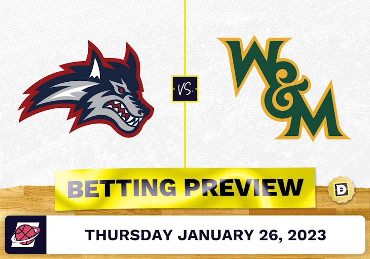 Stony Brook vs. William & Mary CBB Prediction and Odds - Jan 26, 2023