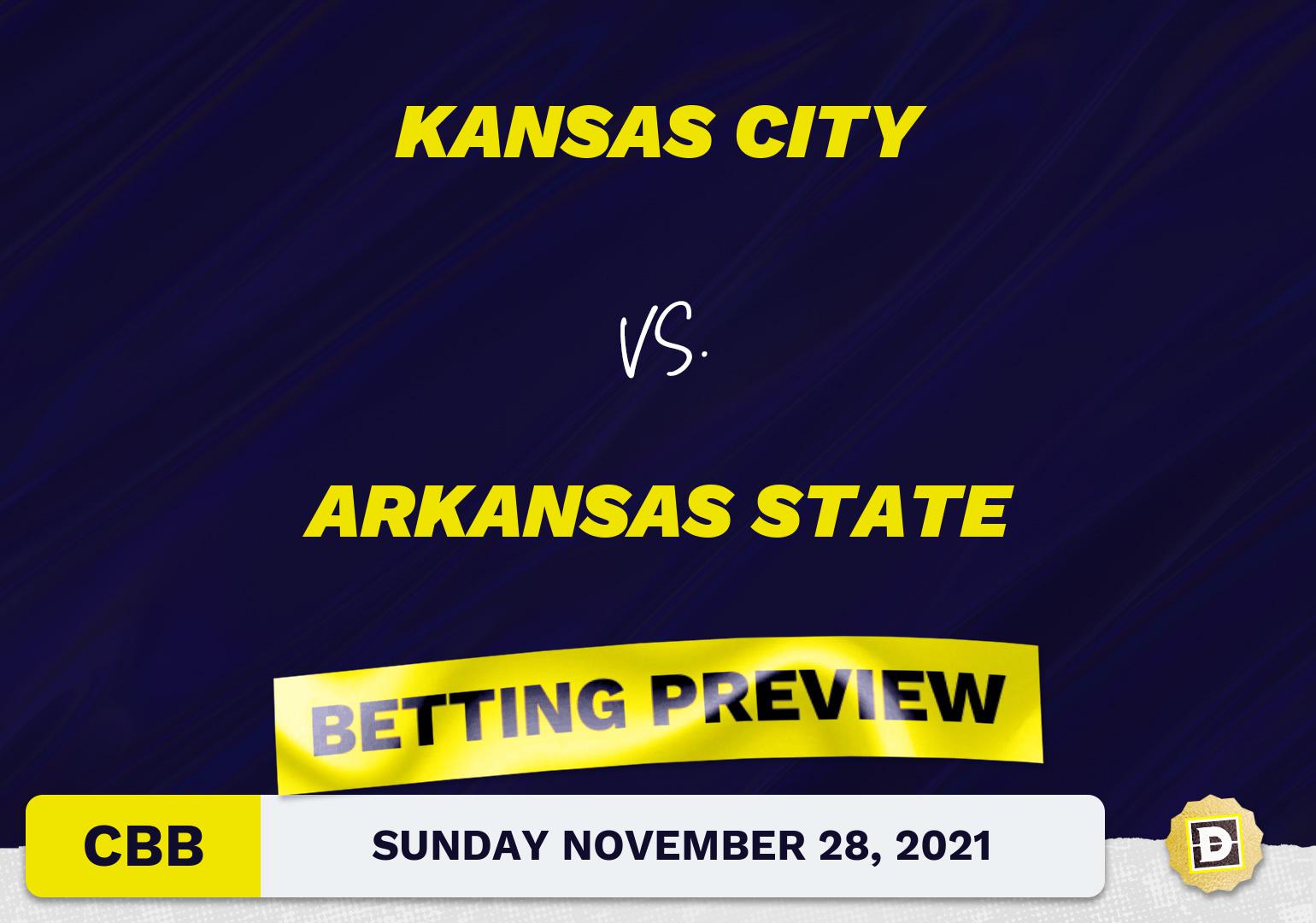 Kansas City vs. Arkansas State CBB Predictions and Odds - Nov 28, 2021