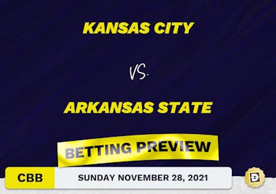 Kansas City vs. Arkansas State CBB Predictions and Odds - Nov 28, 2021