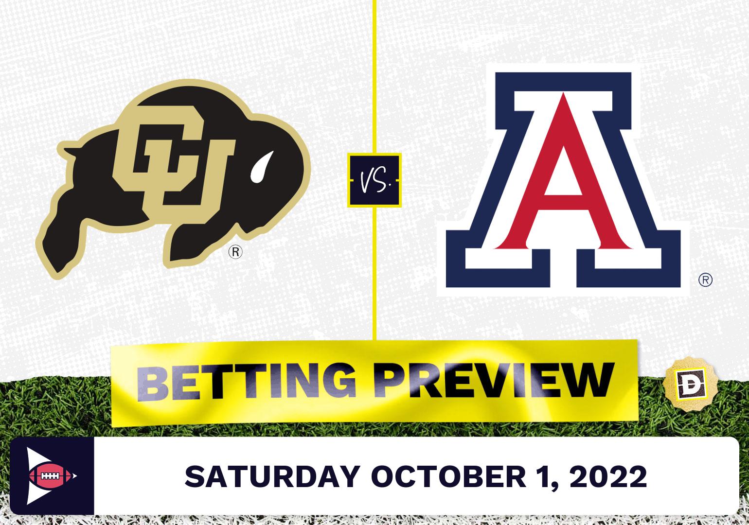 Colorado vs. Arizona CFB Prediction and Odds - Oct 1, 2022