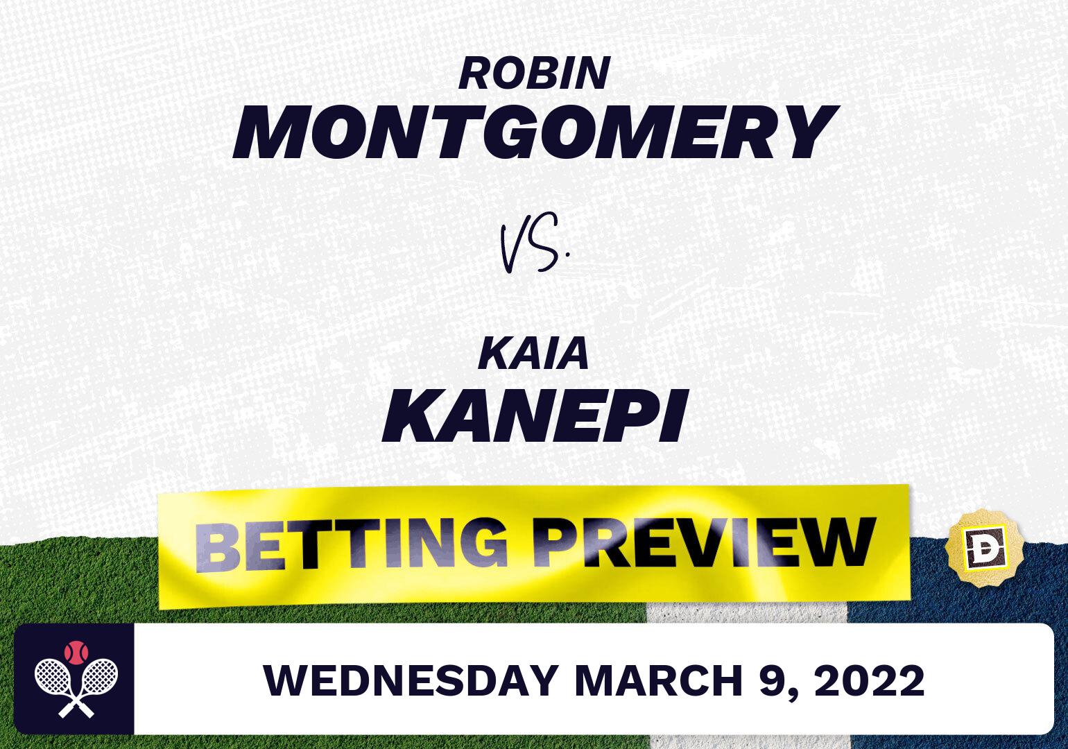 Robin Montgomery vs. Kaia Kanepi Predictions - Mar 9, 2022