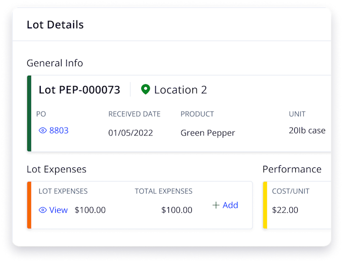 Produce tracking insights available in Silo's software