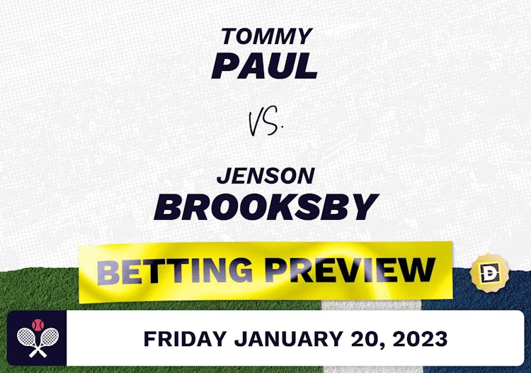 Tommy Paul vs. Jenson Brooksby Predictions - Jan 20, 2023