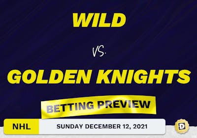 Wild vs. Golden Knights Predictions and Odds - Dec 12, 2021