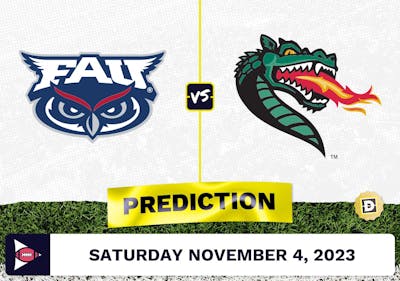Florida Atlantic vs. UAB CFB Prediction and Odds - November 4, 2023