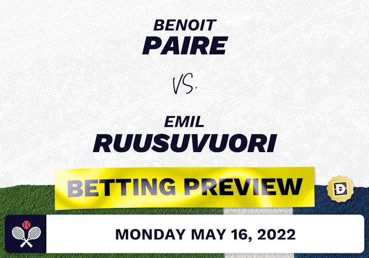 Benoit Paire vs. Emil Ruusuvuori Predictions - May 16, 2022