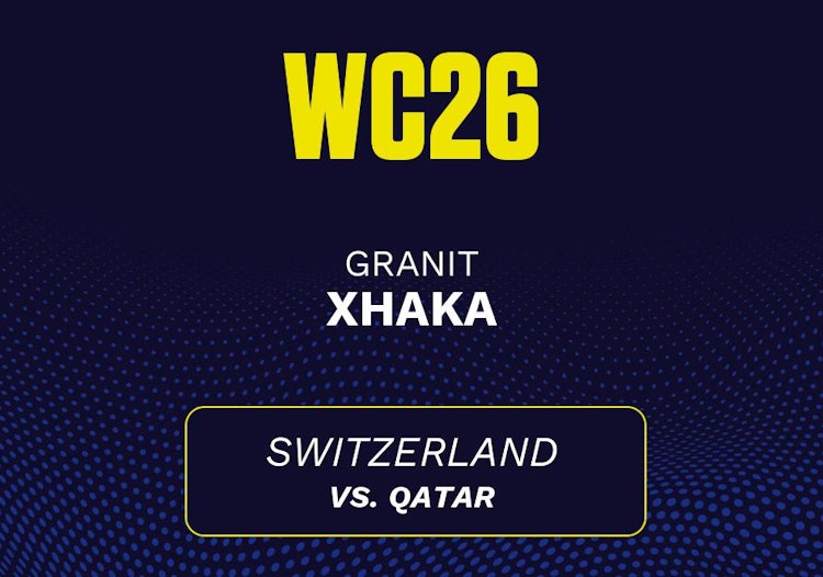 Granit Xhaka projected stats for Saturday, June 13, 2026.