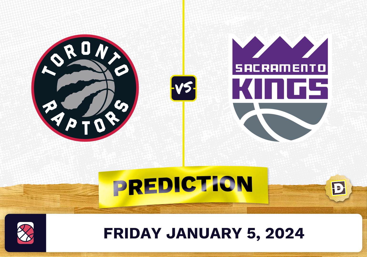 Toronto Raptors Vs. Sacramento Kings Prediction, Odds, NBA Picks [1/5/2024]