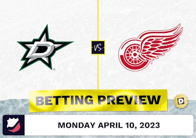 Stars vs. Red Wings Prediction and Odds - Apr 10, 2023