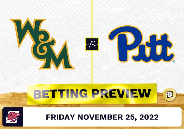 William & Mary vs. Pittsburgh CBB Prediction and Odds - Nov 25, 2022
