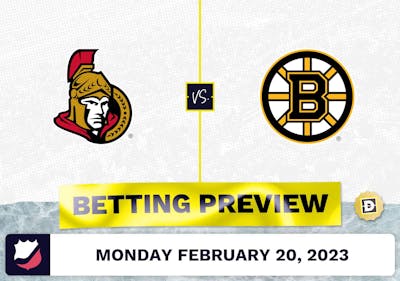 Senators vs. Bruins Prediction and Odds - Feb 20, 2023