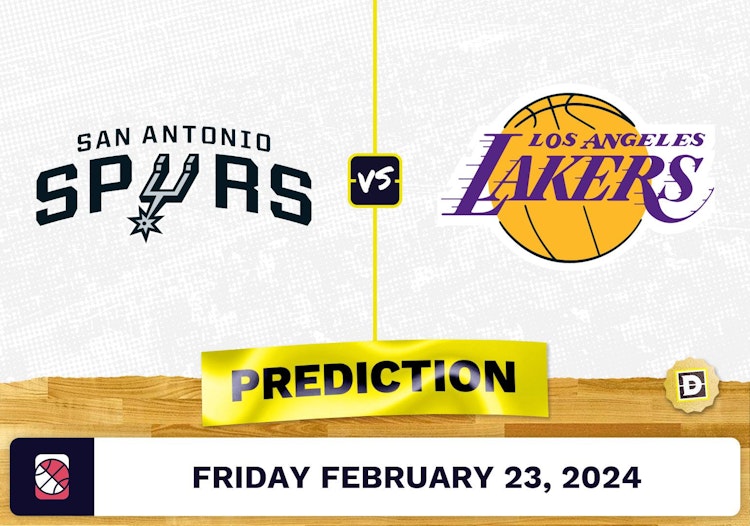 San Antonio Spurs vs. Los Angeles Lakers Prediction, Odds, NBA Picks [2/23/2024]