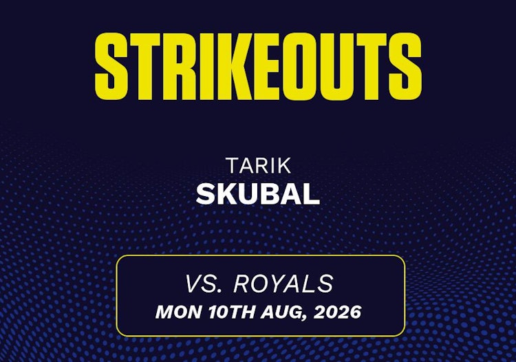 Tarik Skubal projected stats for Monday, August 10, 2026.