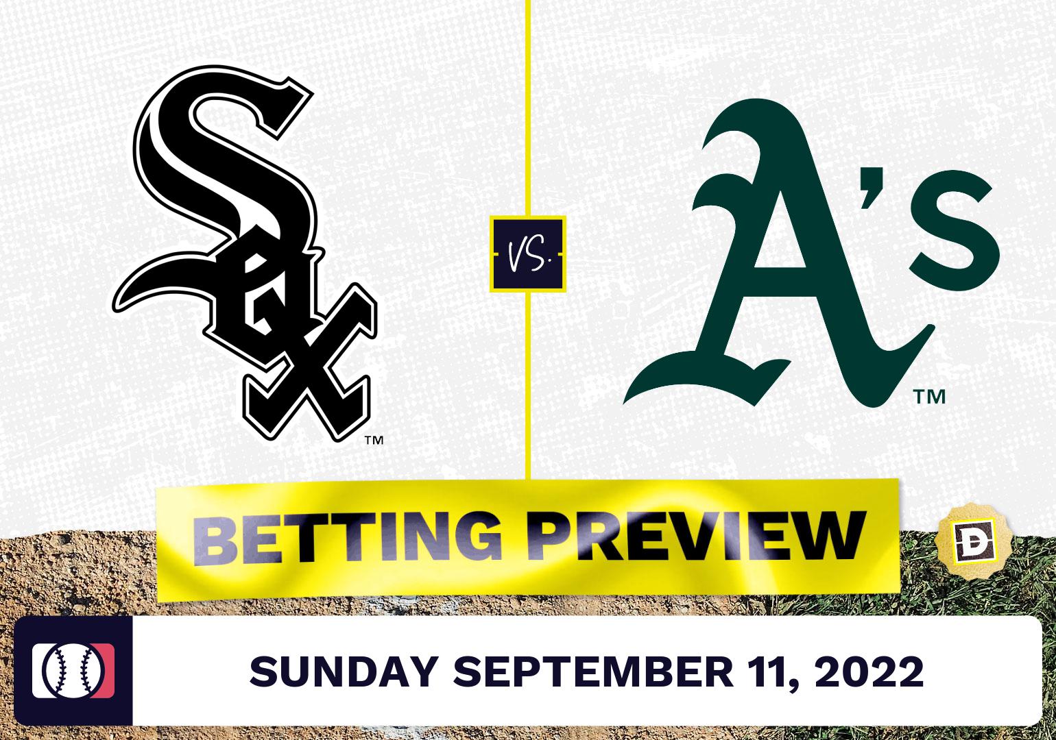 White Sox vs. Athletics Prediction and Odds - Sep 11, 2022