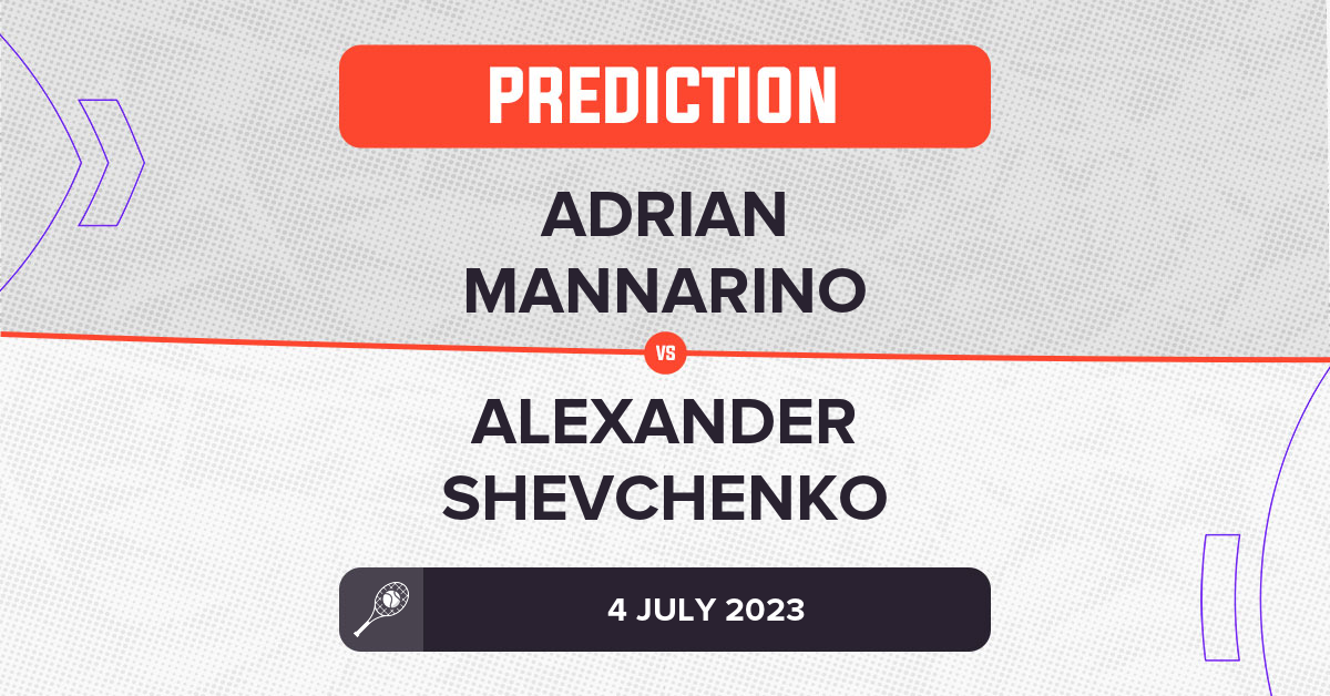 Adrian Mannarino Vs Alexander Shevchenko Prediction - Wimbledon 2023