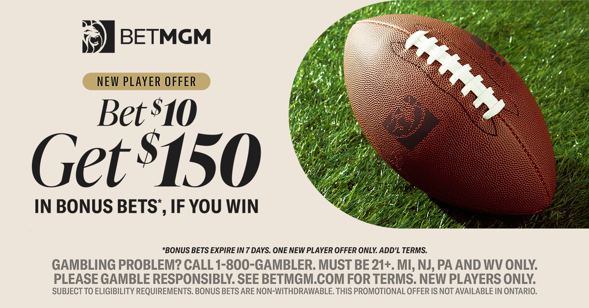 NFL BetMGM Bonus Code DIMERSPRO unlocks $150 bonus in MI for Bucs vs. Lions MNF
