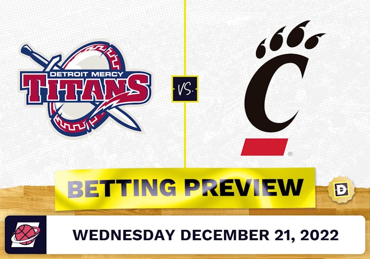 Detroit Mercy vs. Cincinnati CBB Prediction and Odds - Dec 21, 2022