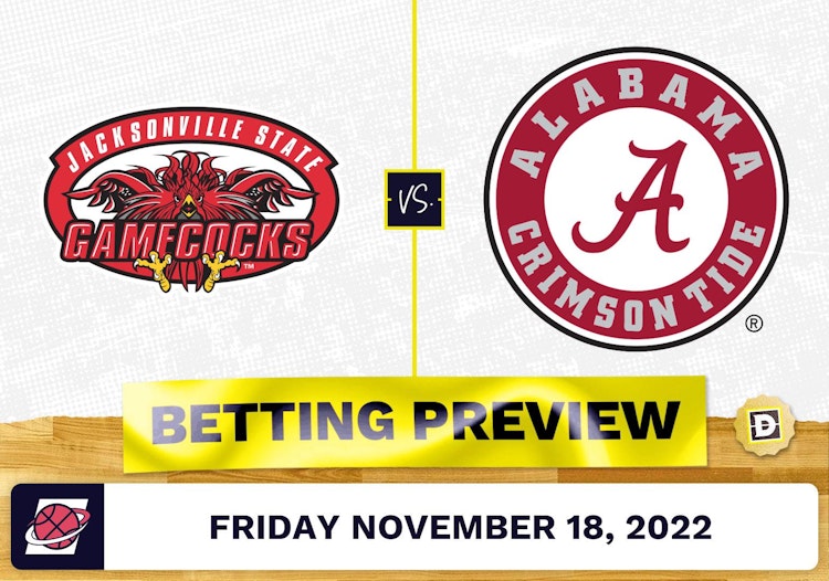 Jacksonville State vs. Alabama CBB Prediction and Odds - Nov 18, 2022