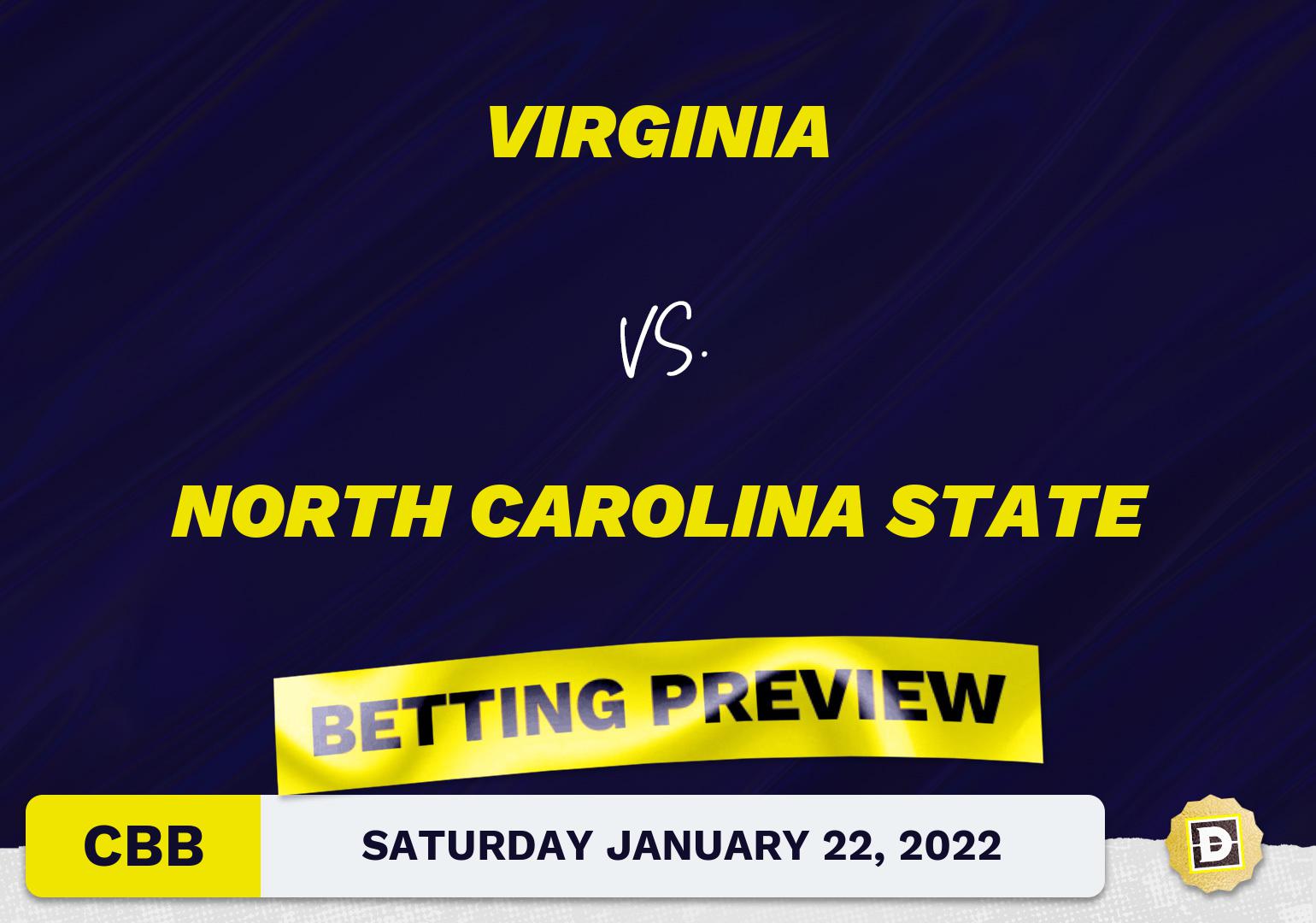 Virginia vs. North Carolina State CBB Predictions and Odds - Jan 22, 2022