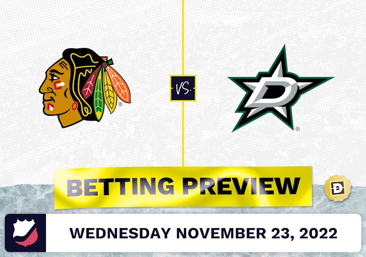 Blackhawks vs. Stars Prediction and Odds - Nov 23, 2022