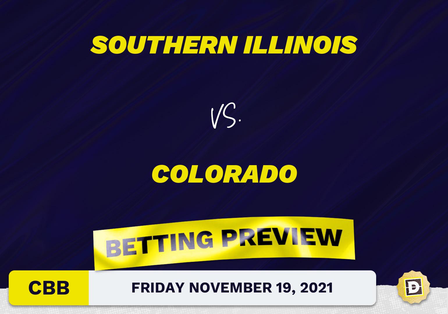 Southern Illinois vs. Colorado CBB Predictions and Odds - Nov 19, 2021