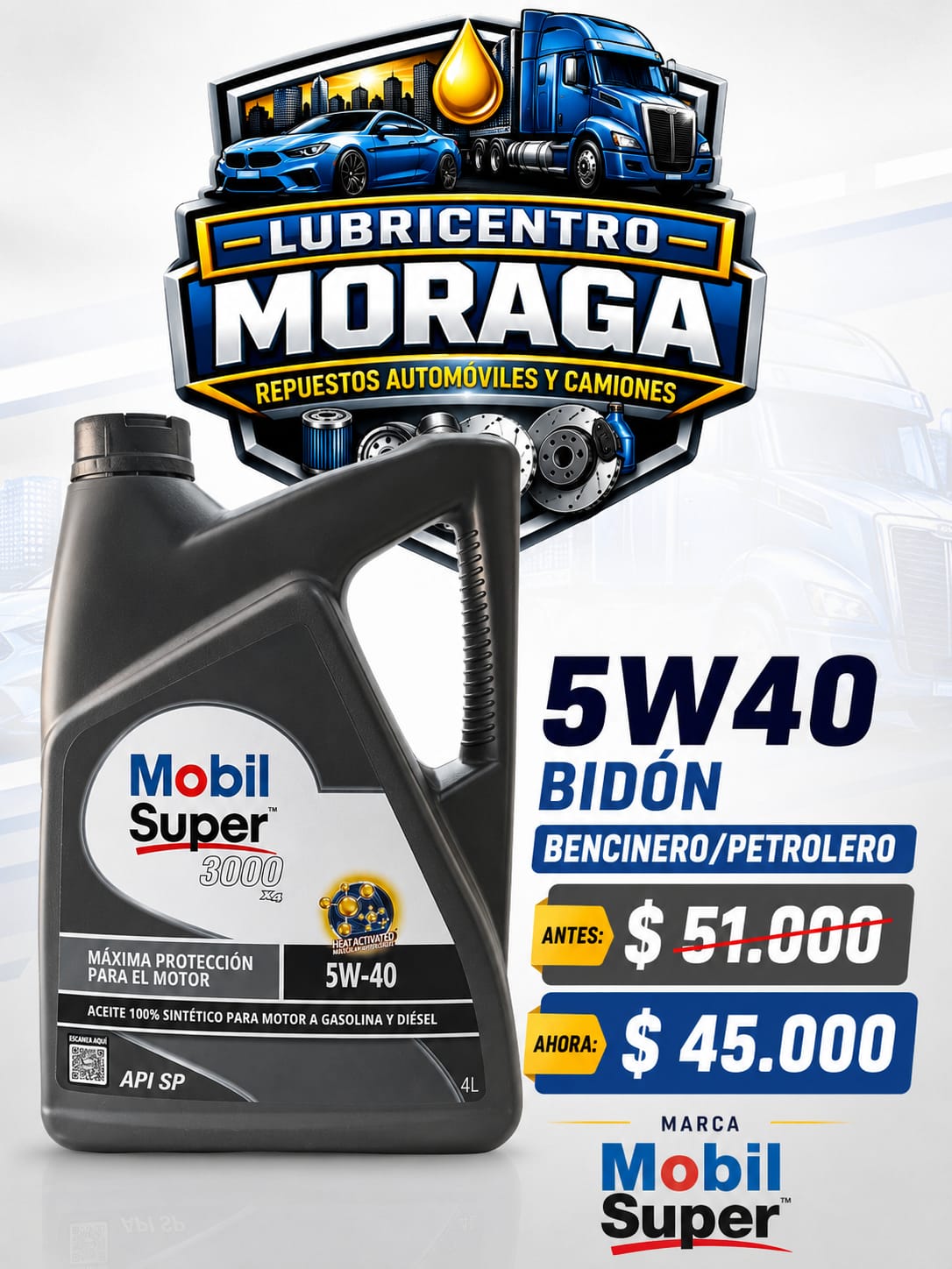 OFERTA 5W 40 MOBIL SUPER 