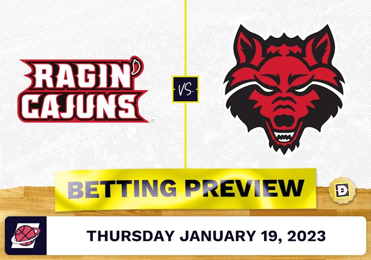 Louisiana-Lafayette vs. Arkansas State CBB Prediction and Odds - Jan 19, 2023