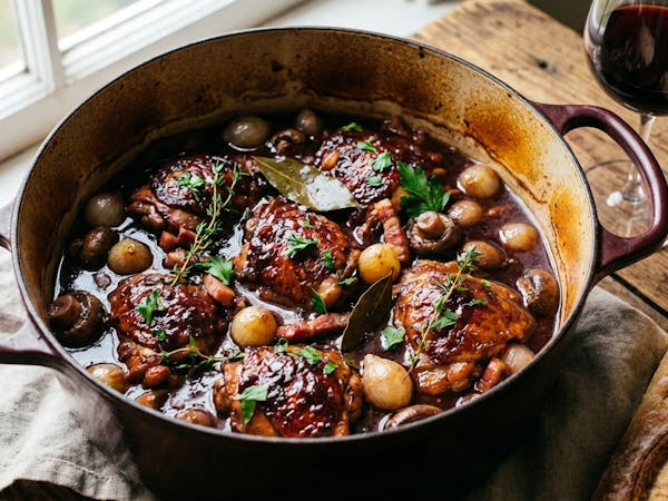 Wine, Time, and Tender Chicken: Mastering Coq au Vin in a Burgundy Kitchen