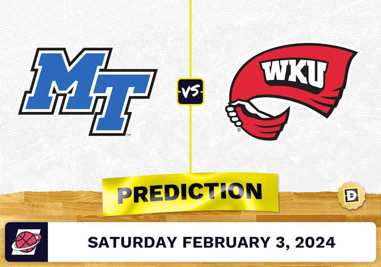 Middle Tennessee vs. Western Kentucky Prediction, Odds, College