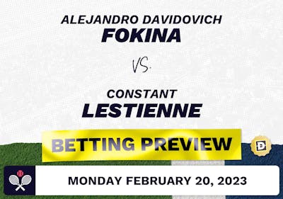 Alejandro Davidovich Fokina vs. Constant Lestienne Predictions - Feb 20, 2023