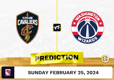 Cleveland Cavaliers vs. Washington Wizards Prediction, Odds, NBA Picks [2/25/2024]