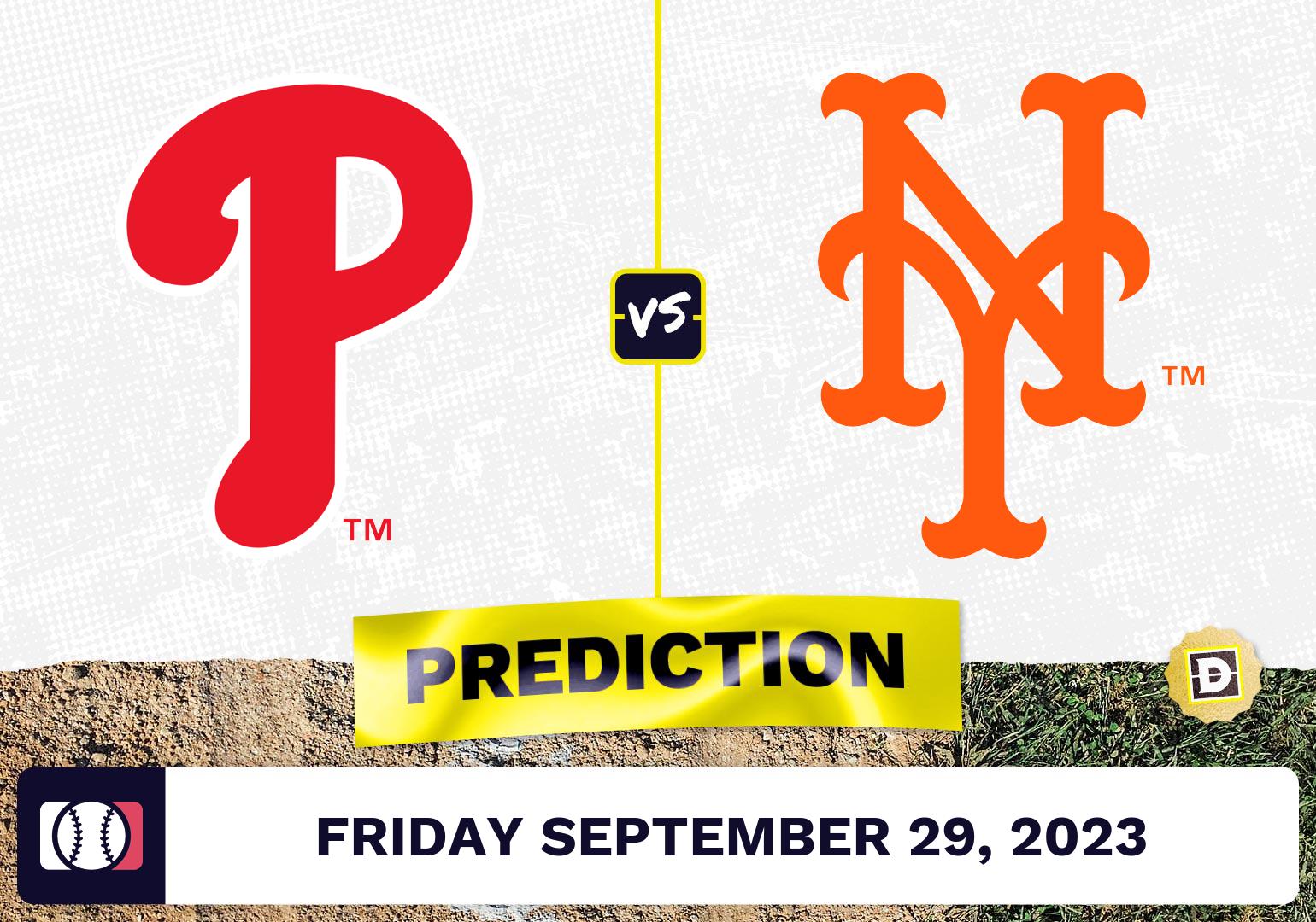 Phillies vs. Mets Game 1 Prediction for MLB Friday [9/29/2023]