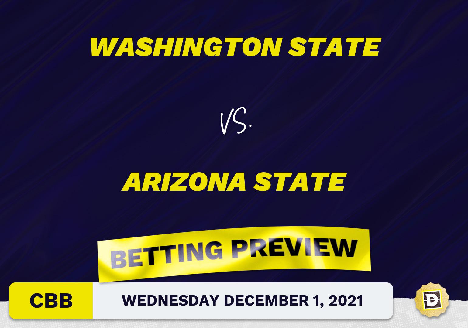 Washington State vs. Arizona State CBB Predictions and Odds - Dec 1, 2021