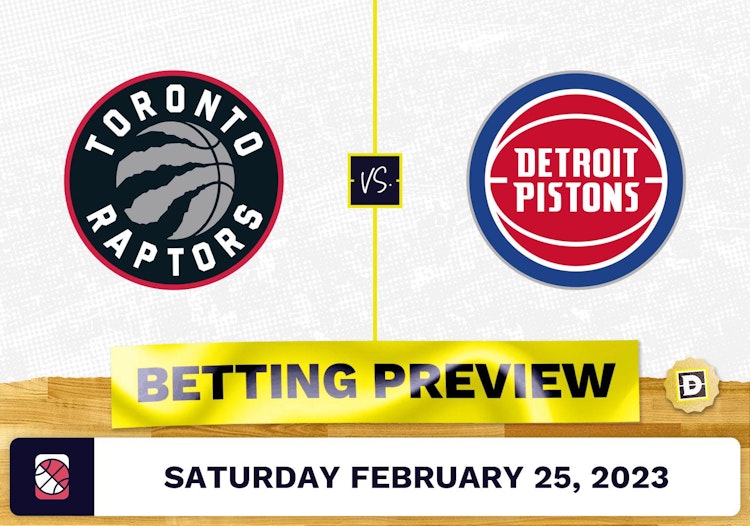 Raptors vs. Pistons Prediction and Odds - Feb 25, 2023