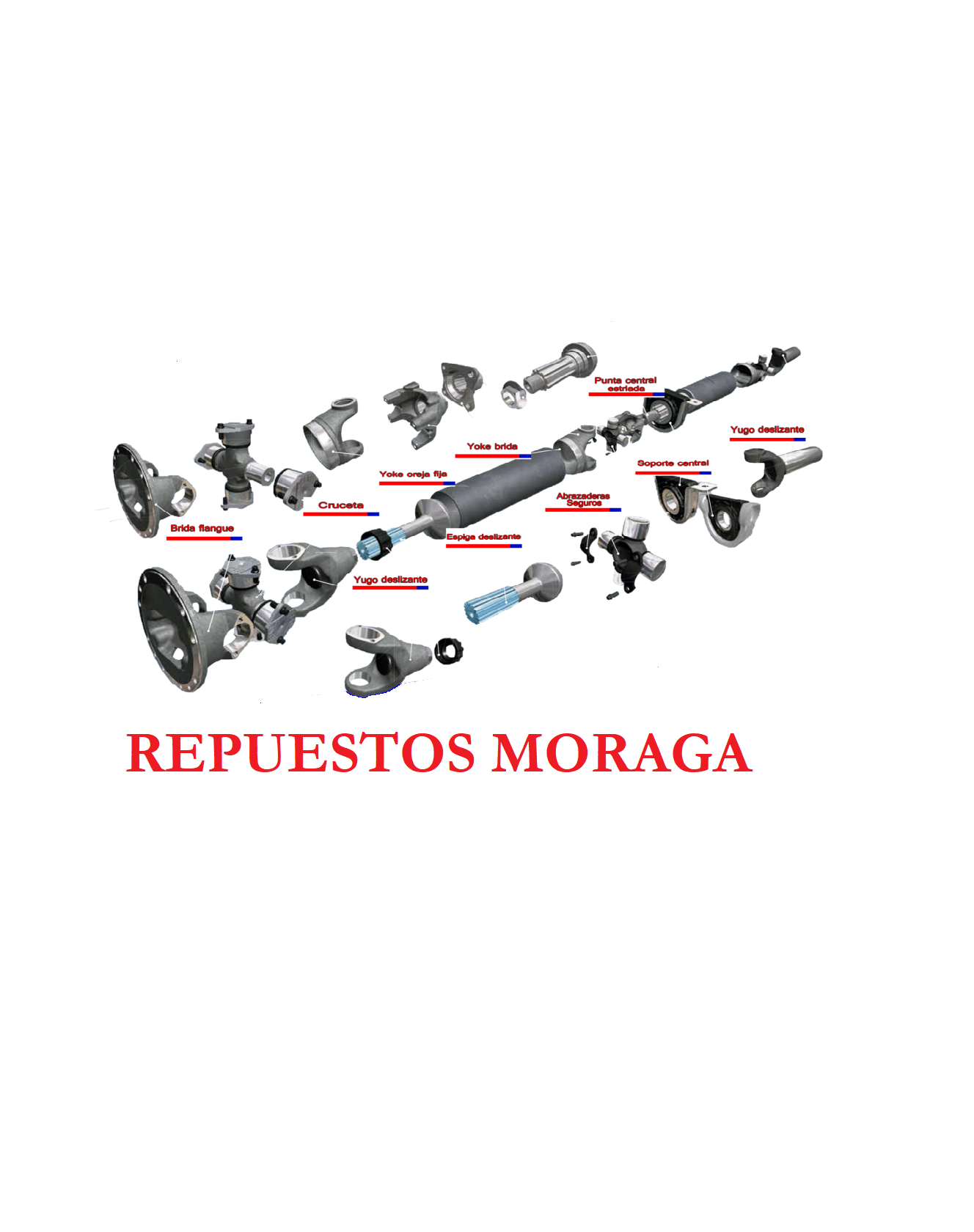 Cruceta Horquilla Yunker y Soporte Cardan