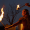 You can't miss the fire shows.