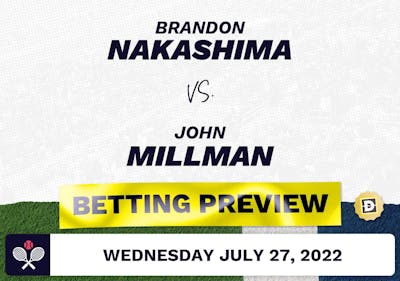 Brandon Nakashima vs. John Millman Predictions - Jul 27, 2022