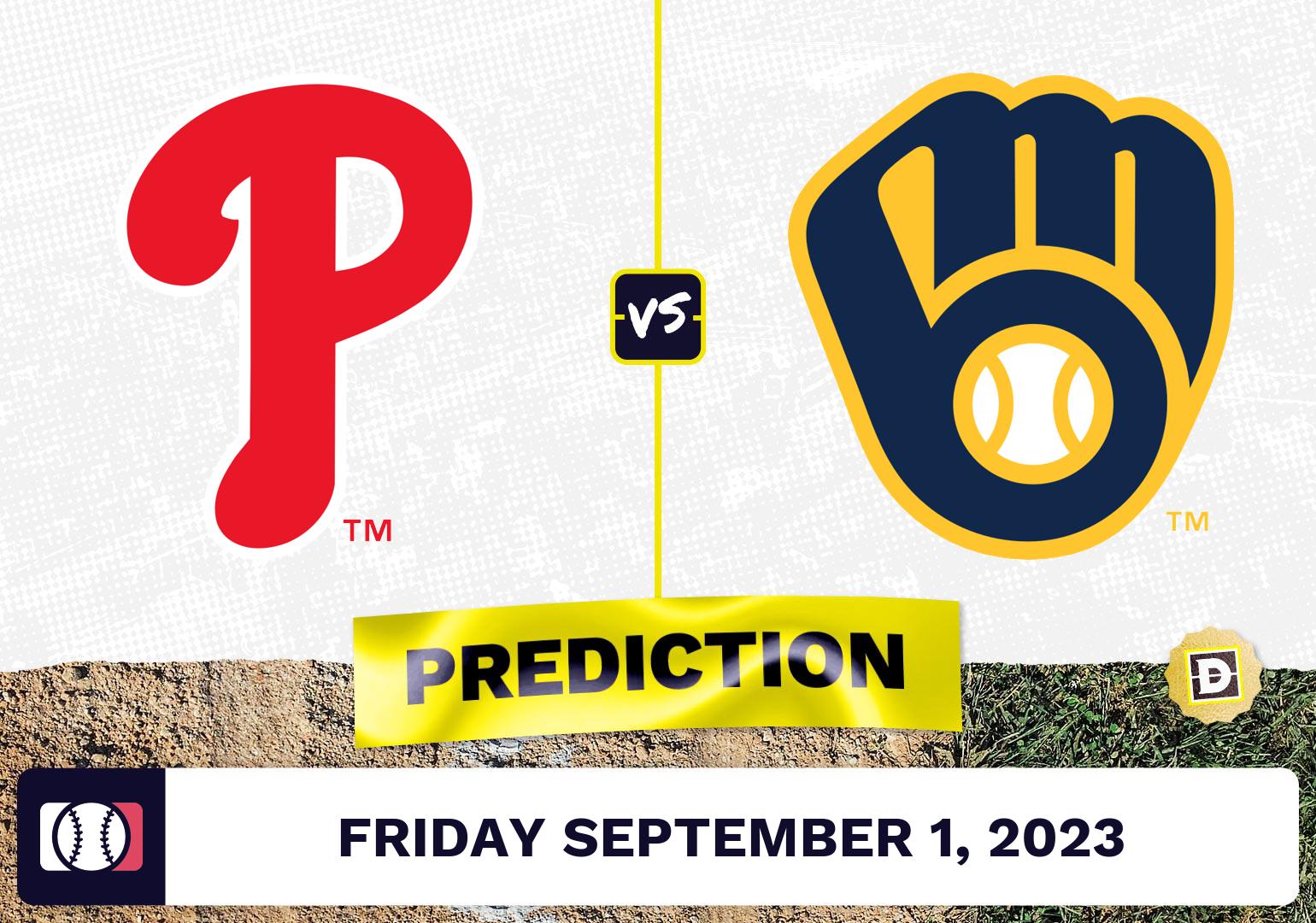Phillies vs. Brewers Prediction for MLB Friday [9/1/2023]