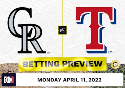 Rockies vs. Rangers Prediction and Odds - Apr 11, 2022