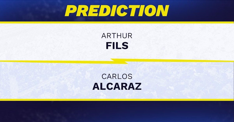 Arthur Fils vs Carlos Alcaraz Tennis Prediction.
