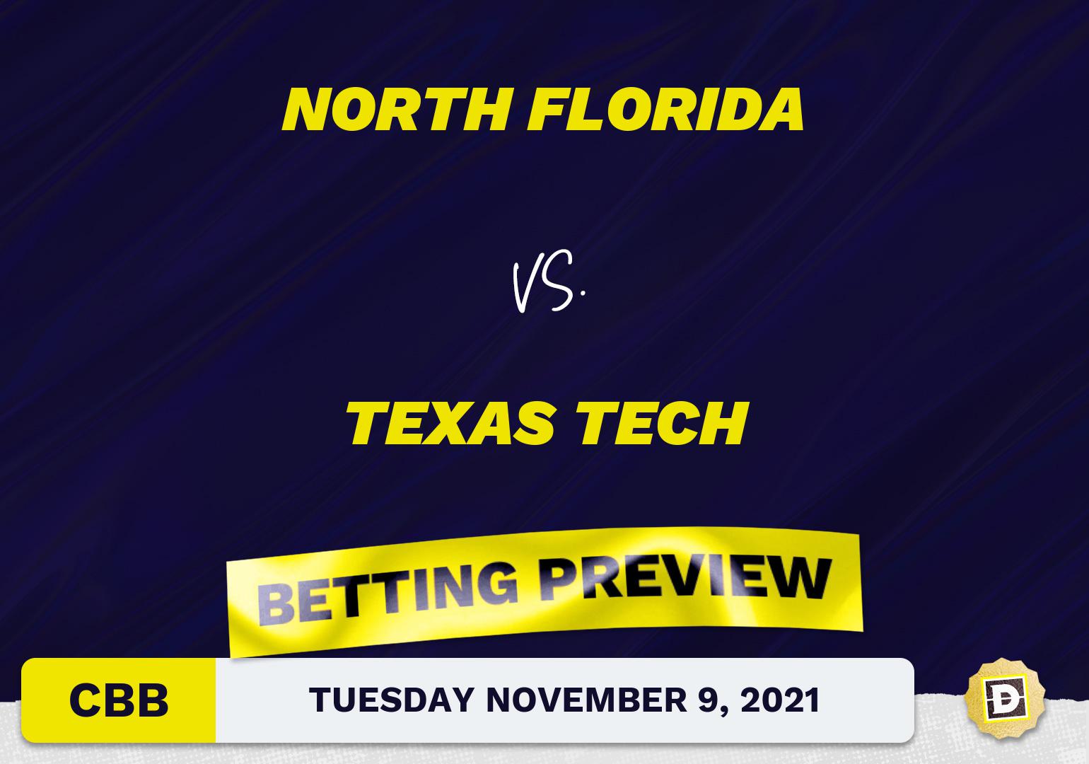 North Florida vs. Texas Tech CBB Predictions and Odds - Nov 9, 2021
