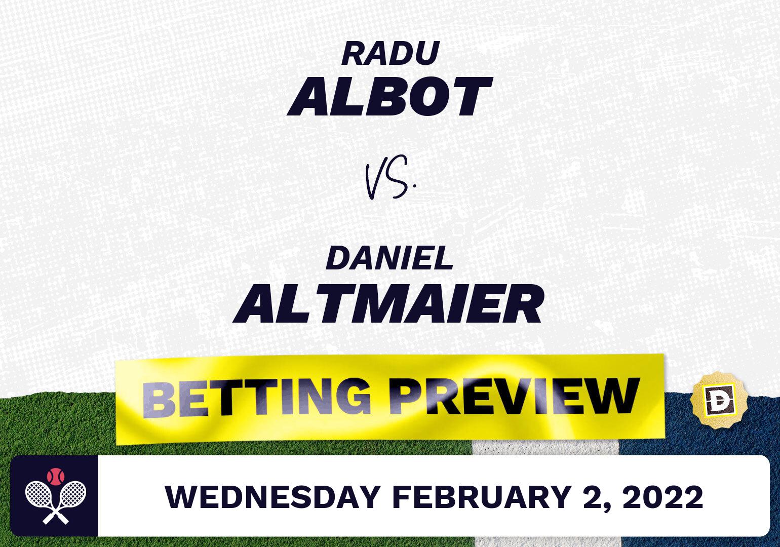 Radu Albot vs. Daniel Altmaier Predictions - Feb 2, 2022