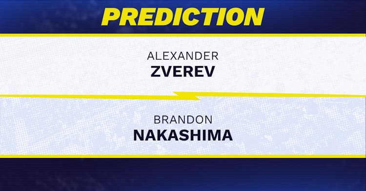 Alexander Zverev vs Brandon Nakashima Tennis Prediction.